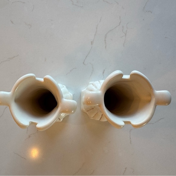 Vintage MCM Red Wing Pottery Raised Pattern Bud Vase Set of Two - Picture 8 of 8